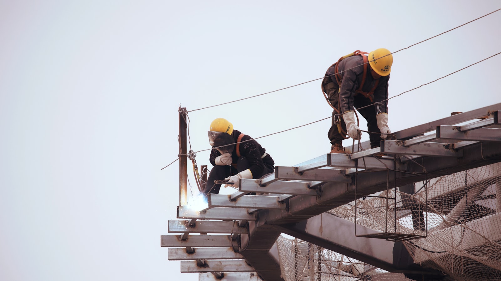 A2Z Middle East mechanical contracting — welding on structural steel
